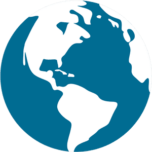 Simplified World Map Graphic PNG image with transparent background