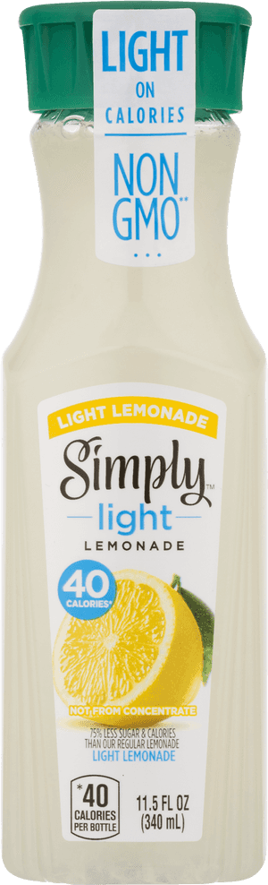 Light Lemonade - Simply Lemonade Transparent Bottle, HD Png Download PNG image with transparent background