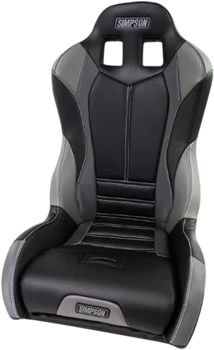 Simpson Racing Seat Black Gray PNG Image