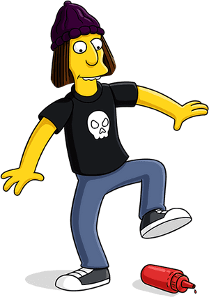 Simpsons Transparent Emo - Jimbo Simpsons, HD Png Download PNG image with transparent background