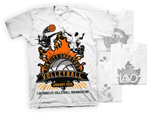 Sin City Shootout_ Volleyball_ T Shirt_ Design_2015 PNG Image