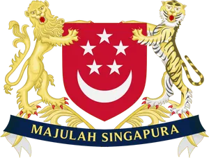 Singapore_ Coat_of_ Arms PNG Image