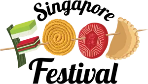 Singapore Festival Food Illustration PNG Image