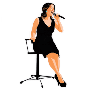 Singer's Voice Silhouette PNG 56 PNG