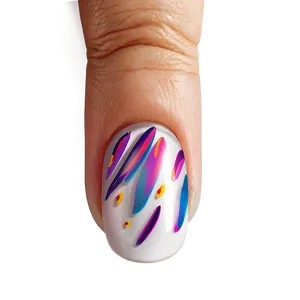 Single Acrylic Nail C PNG Image