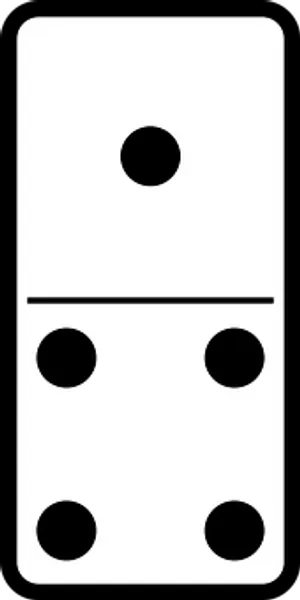 Single Domino Tile Three Five PNG Image