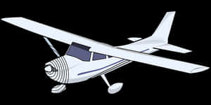 Single Engine Propeller Aircraft Illustration PNG image with transparent background