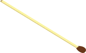 Single Matchstick Illustration PNG Image