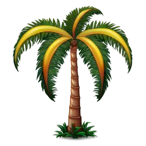 Single Palm Tree Emoji Png Irn43 PNG Image