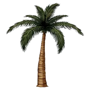 Single Palm Tree Silhouette Png 13 PNG Image