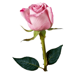 Single Pink Rose PNG 05242024 PNG image with transparent background