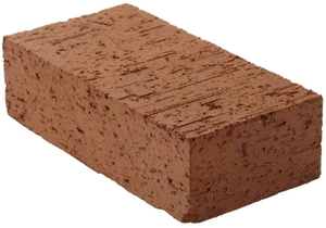 Single Red Brick Isolated PNG Image