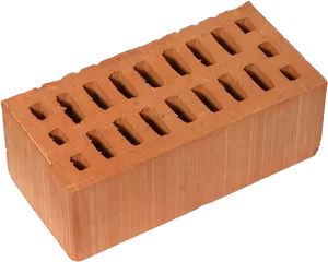 Single Red Clay Brick PNG Image