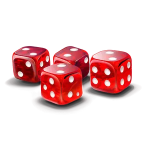 Single Red Dice Png 42 PNG Image