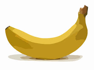Single Ripe Banana Illustration PNG with transparent background