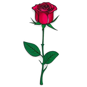 Single Rose Clipart Png 2 PNG Image