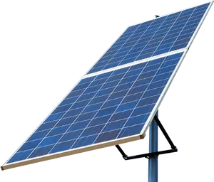 Single Solar Panelon Stand.jpg PNG Image