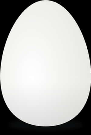 Single White Eggon Black Background.jpg PNG with transparent background
