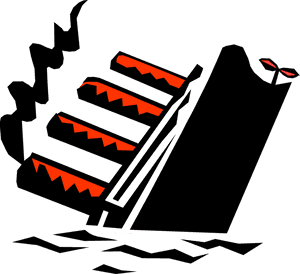 Vector Illustration Of Sinking Titanic Cruise Ship - Sink Clipart, HD Png Download PNG image with transparent background