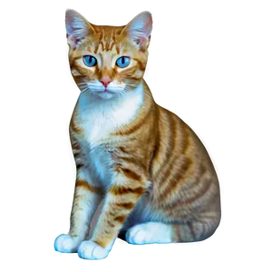 Sitting Cat Transparent Cga4 PNG Image