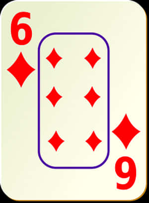 Six_of_ Diamonds_ Playing_ Card PNG image with transparent background