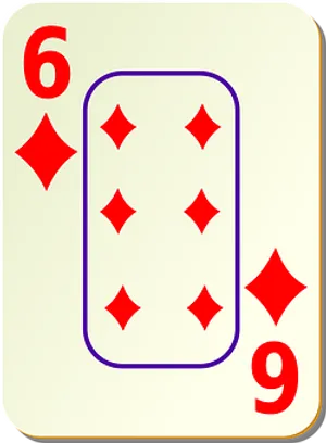 Six_of_ Diamonds_ Playing_ Card PNG Image