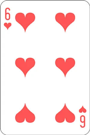 Six_of_ Hearts_ Playing_ Card PNG Image