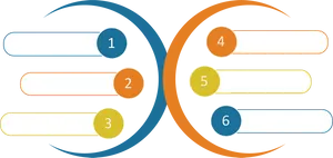 Six Step Process Infographic PNG Image