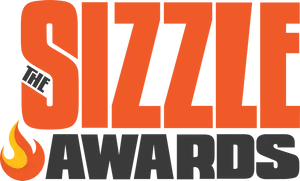 Sizzle Awards Logo Orange Flame PNG Image