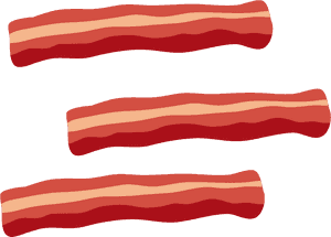 Bacon Tocino Meat Clip Art - Transparent Background Cartoon Bacon, HD Png Download PNG image with transparent background