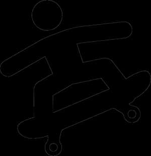 Skateboarding Silhouette Graphic PNG image with transparent background