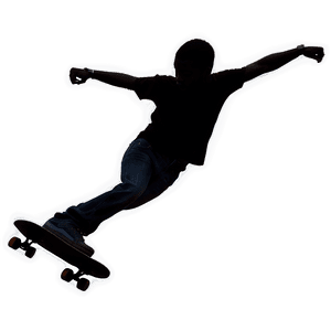 Skateboarding Silhouette PNG nmk PNG with transparent background