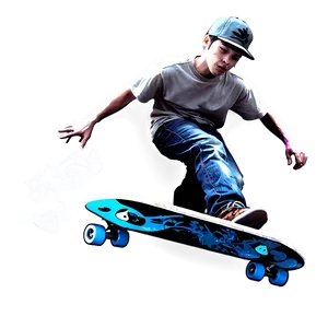 Skateboarding Street Art Png Cid78 PNG Image