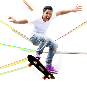 Skateboarding Video Game Png Qir PNG Image