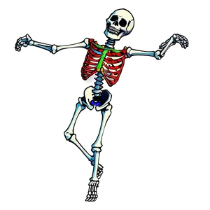 Skeleton Dancing In Costume Png Pkd98 PNG Image