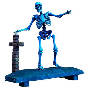 Skeleton Dancing In Graveyard Png 06282024 PNG Image