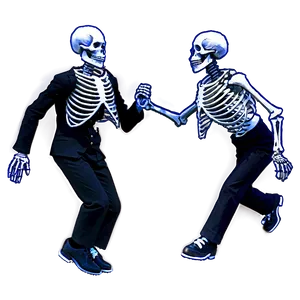 Skeleton Swing Dancing Png Bhn PNG Image