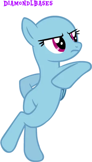 Skeptical Pony Vector PNG Image