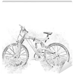 Sketch Style Bicycle Transparent Background.png PNG Image