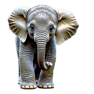 Sketched Baby Elephant Png 16 PNG Image