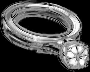 Sketchof Diamond Ring PNG with transparent background