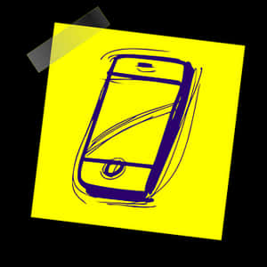 Sketchy Smartphone Illustration PNG image with transparent background