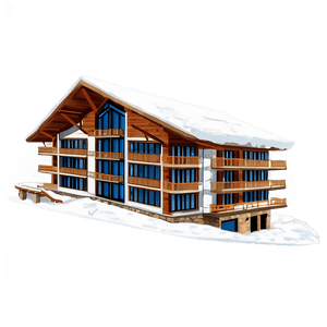 Ski Resort Hotel PNG 05212024 PNG image with transparent background