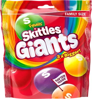 Skittles Giants Family Size Pack PNG Image