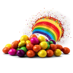 Skittles Rainbow Explosion Png 06282024 PNG Image