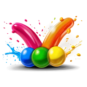 Skittles Rainbow Splash Png Gpt PNG Image