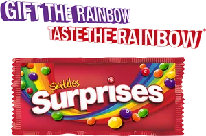 Skittles Surprises Package Ad PNG Image