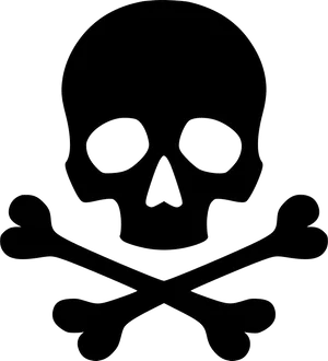 Skull_and_ Crossbones_ Outline PNG Image