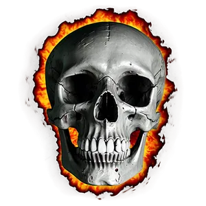 Skull Engulfed In Flames Png 06252024 PNG Image