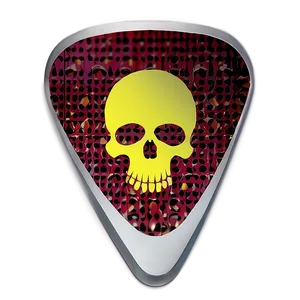 Skull Guitar Pick Art Png Cdr PNG Image